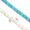 Natural Turquoise Stone Beads Blue White Cylinder Shape Loose Spacer Beads For Jewelry Making DIY Bracelets Necklace Accessories