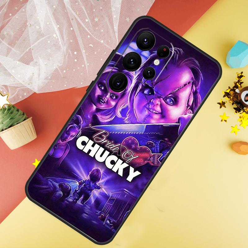 

Chucky Doll Horror Movie Phone Case For Samsung Galaxy S25 Ultra S21 S20 S22 S23 Ultra S9 S10 Plus S24 FE Cover Coque Galaxy S23