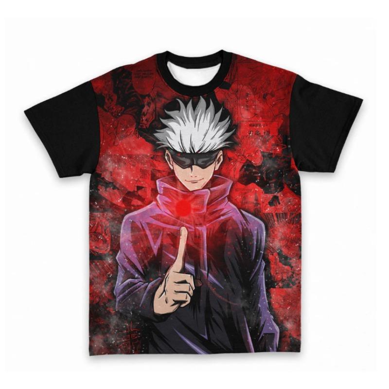 

Jujutsu Kaisen Color-Blocking Граффити Магия 3D-печать Футболка для взрослых и детей, Уличный стиль, Спорт 110