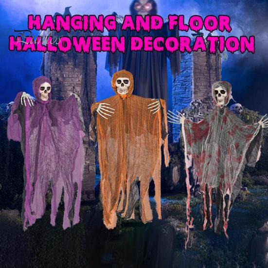 

3 Pack Halloween Hanging Ghost Decorations Festive Atmosphere Enhancer Halloween Decor for Haunted Houses Escape Games A