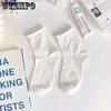 White Jk Socks Lolita Women Socks Mid-calf Thin Bubble Mouth Cute Japanese Uniform Lace Short Socks