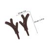 100Pcs Small Realistic Plastic Antlers Christmas DIY Decor Branch Antlers Craft Adornments for Home Office Hotel Party Festive