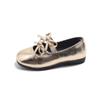 2026 Spring Children's Square Toe Leather Shoes for Baby Girls with Double Bow - New Korean Style