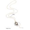 Elegant 18K Gold Vintage Stainless Steel Geometric Oval Jewelry Set