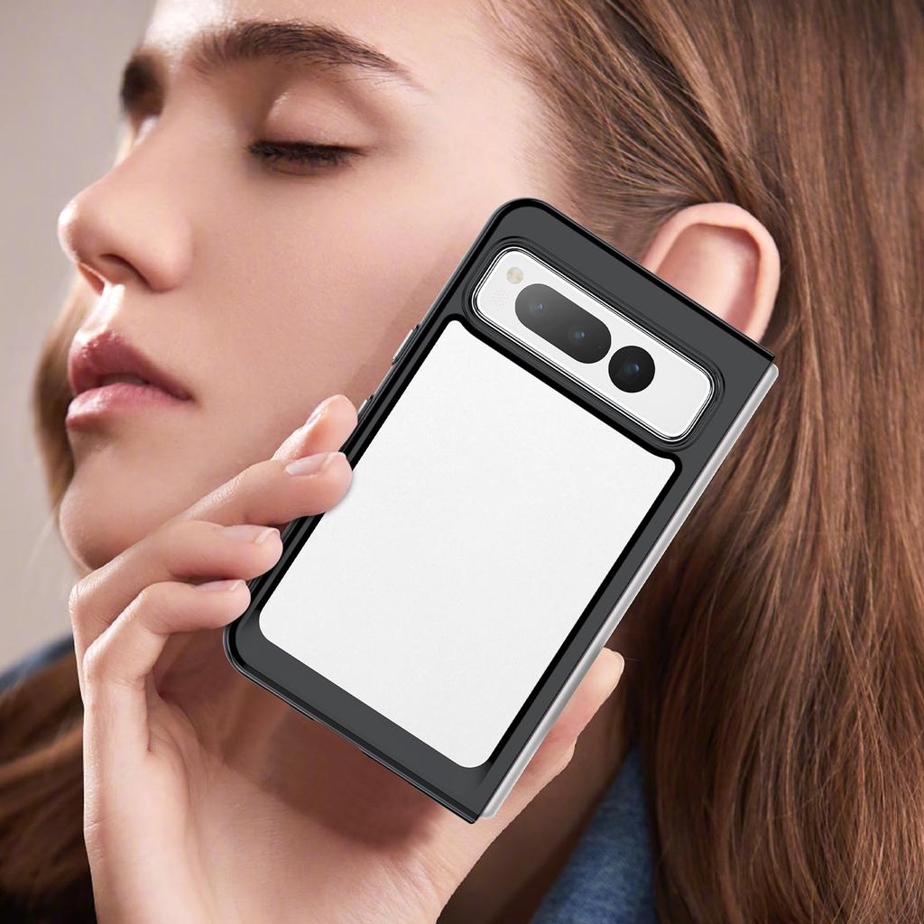 Pre Google Pixel Fold Priehľadný Zadný Kryt Proti Poškriabaniu TPU+Akrylový Kryt na Telefón