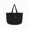VINTAGE FLORAL TOTE BAG, BLACK