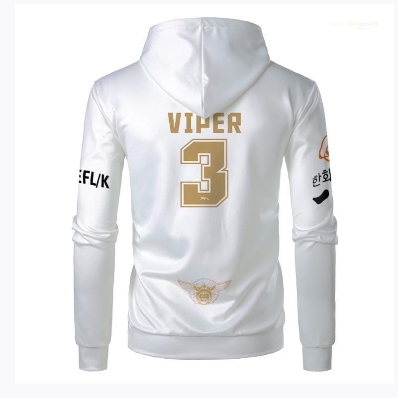 

2024 Новая униформа HLE E-Sports Team Hoodie League Of Legends World Finals Jersey Sweatshirt LOL Games Viper Fans Support Clothes S