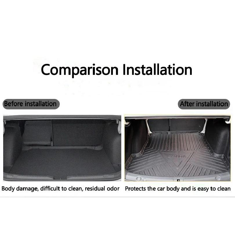 Car Trunk Mat for Volkswagen VW Golf 8 Mk8 2020 2021 2022 2023 Waterproof Pad Rear Boot Cargo Floot Tray Carpet Auto Accsesories