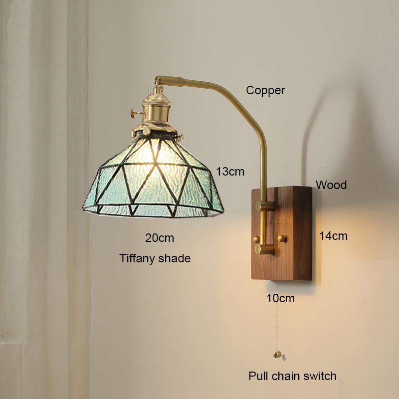 Antique Style Industrial Brass Wood Wall Sconce Light Rustic Wall Lamp Decorate Wall Light Iron Metal Art for Bar Loft Corridor