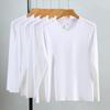 Men's Heavyweight 220g Cotton Long Sleeve Crew Neck T-Shirt, Available In 24 Solid Colors