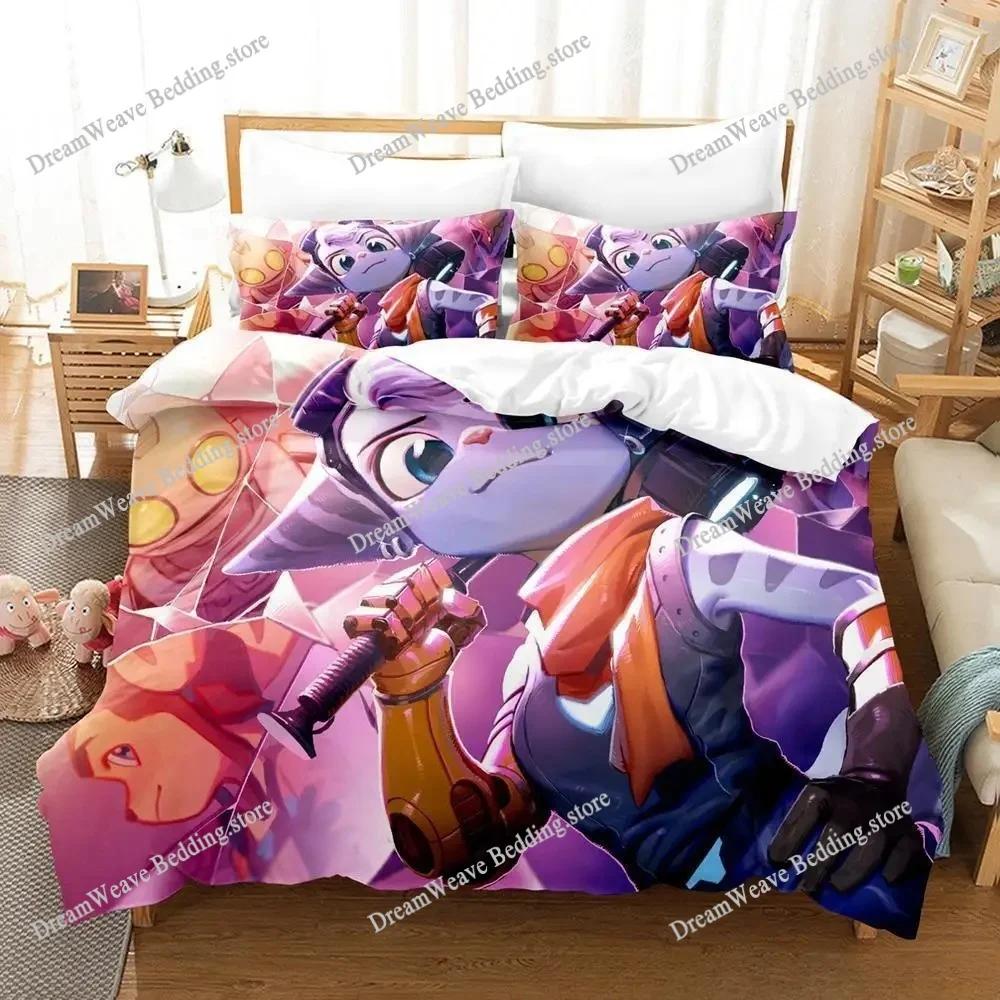 Set Biancheria da Letto Stampa 3D Ratchet Clank Rift Apart Singolo Twin Matrimoniale Queen King Size Set Letto Adulto Bambino Camera da Letto Copripiumino