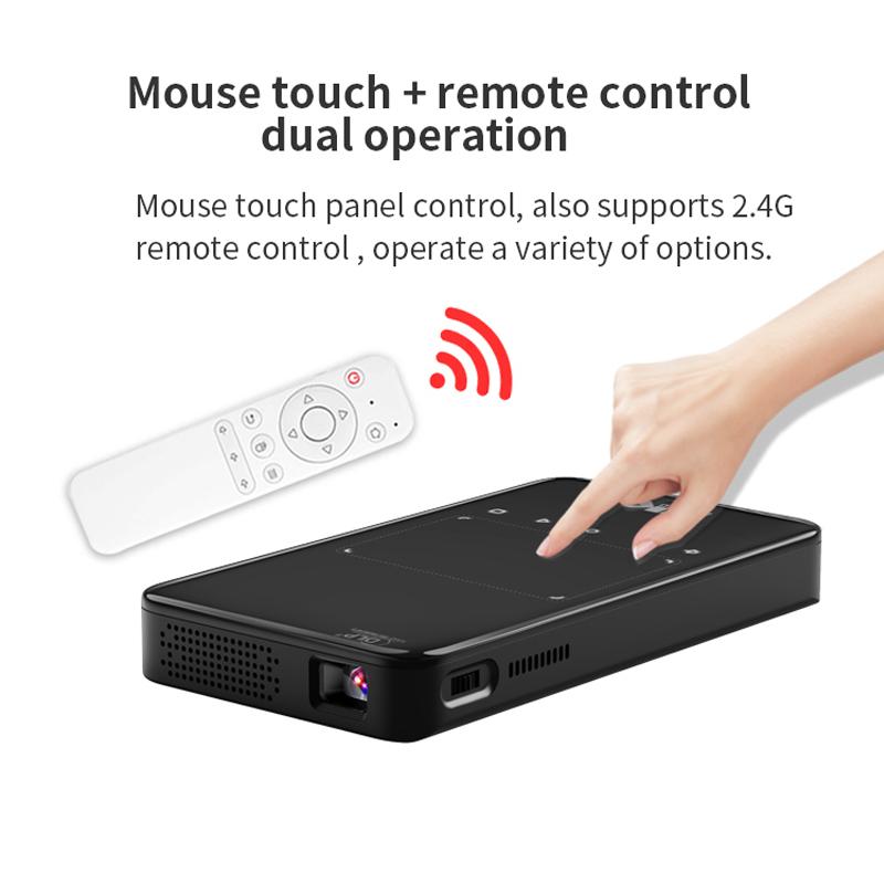 Vivicine Newest Arrive HD Mini Smart DLP 4k Projector Android 9.0 5G Wifi BT Build-in Speaker Battery Pocket Phone Projectors