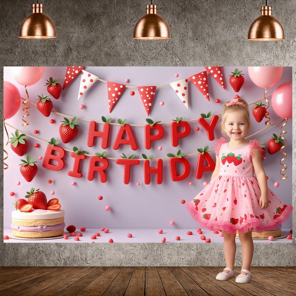 Celebration Background Festive Look Birthday Party Backdrop Birthday Party Banner Sweet Birthday Photo Display For Children's
