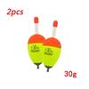 2/4Pcs EVA Luminous Fishing Night Float Light Stick Foam Plastic Bobber Sea Rock Fishing Buoyancy 10/20/30/40/50/60g/70/80g