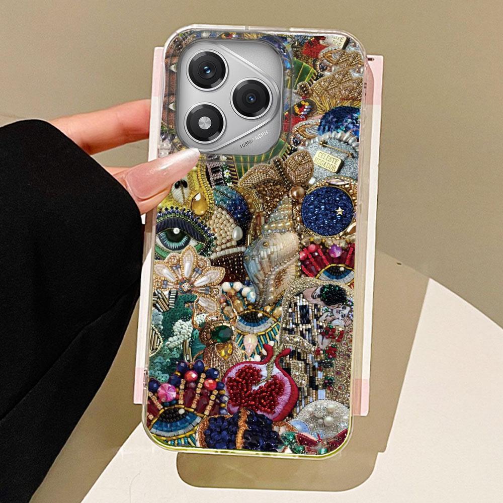 Green Sun Face Planet Fruit Trendry Phone Case for Honor 400 200 Smart Pro Magic7 6 5 Lite X9a X9c X8b X8a X8c X7c Shell Cover