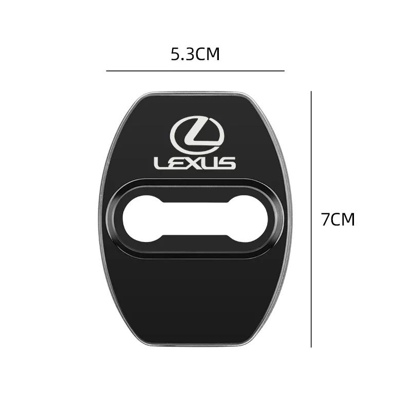 2026 Hot Interior Stickers For Lexus RX350 IS300 ES350 IS250 CT200H IS NX ES GS350 NX200T RX GX GX460 4pcs Stainless Steel Car D