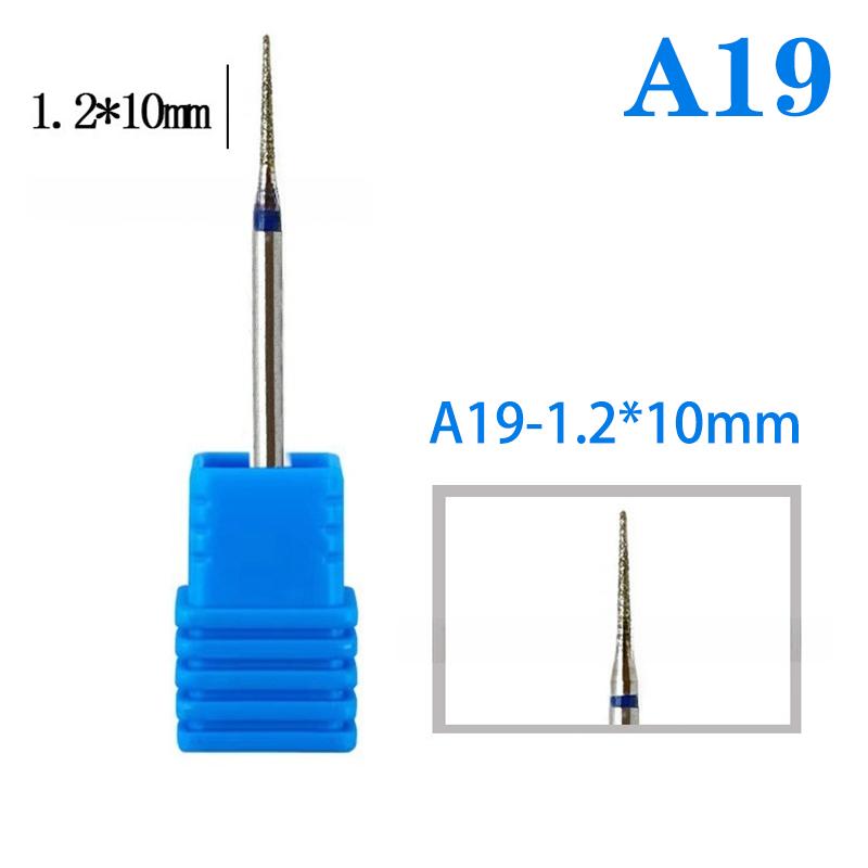 Diamond Nail Drill Bit Cuticle Clean Milling Cutter Nails For Electric Manicure Machine Accessories Ball Burr Removing