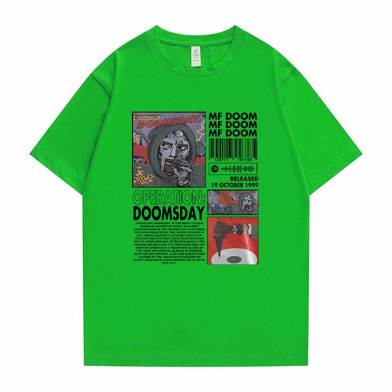 Rapper Mf Doom Hip Hop Oversized Graphic Tshirt Male Cotton Tshirt Man Streetwear Men Women Fashion Trend Short Sleeve T Shirts