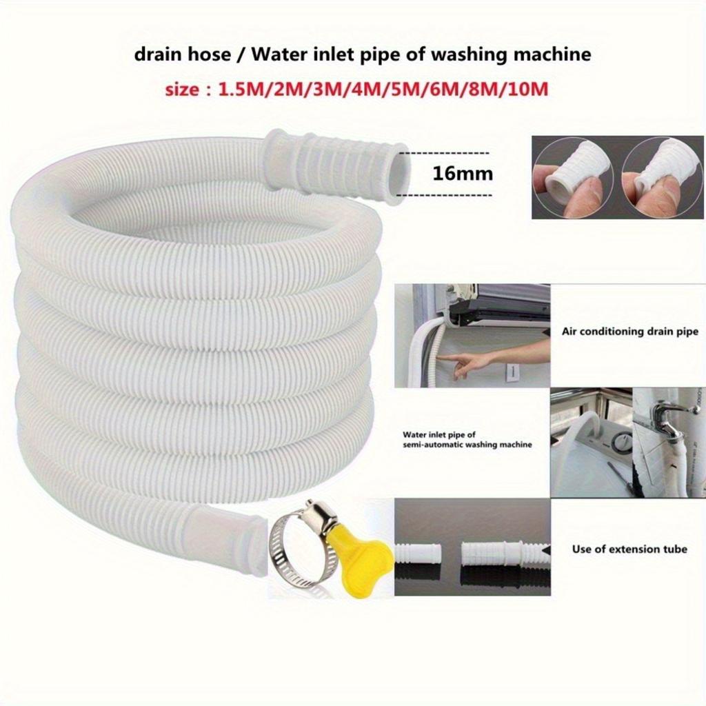 Multifunktionellt förlängningsrör för kran med klämma, Enkel installation, Sammanlåsande huvud- och svansdesign, Plastmaterial för trädgård, badrum, kök