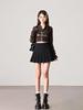 2025 Autumn/Winter Retro High-Waist Plaid Pleated Skirt