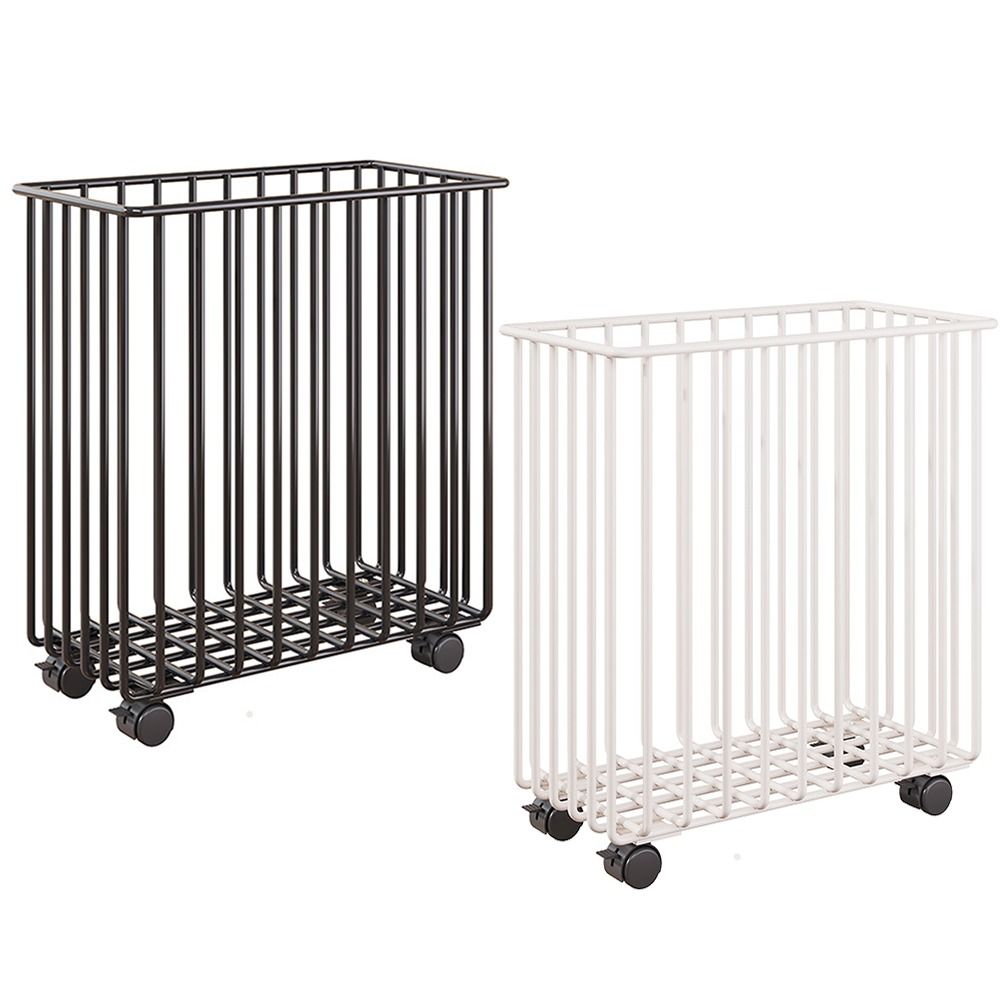 Wheel Laundry Basket Portable Laundry Hamper Durable Dirty Clothes Bucket Bathroom