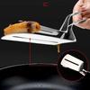 Stainless Steel Frying Shovel Clip 2 In 1 Food Grip Spatula Tongs Multifunctional Fish Gripper Steak Tong BBQ Food Clamp Spatula