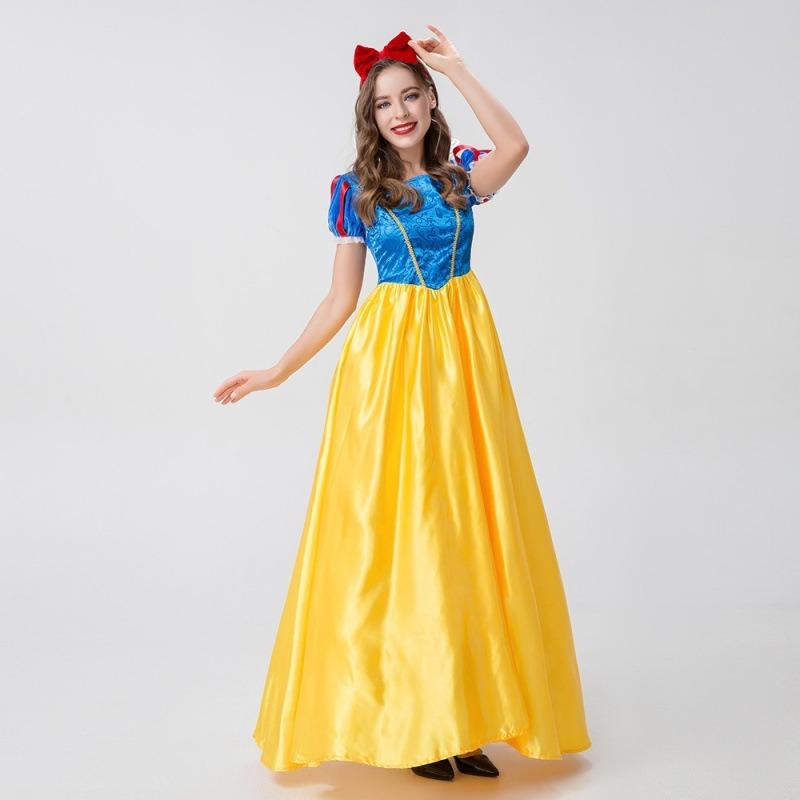 New Halloween costumes, long dresses for the dark-tattooed court ball, stage performance Snow White character