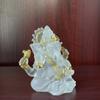 Ganesh Hindu Elefantgud for Suksess Statue Resin Gjennomsiktig Figurin Ornament Hjem Interiørdekorasjon Håndverk