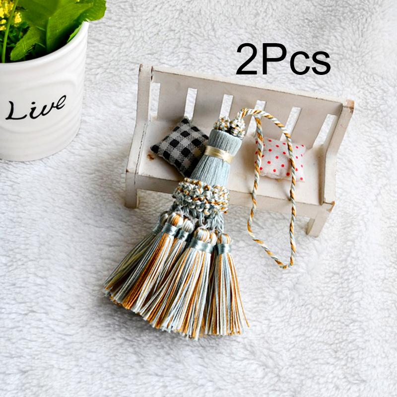 

2 шт. Аксессуары для штор DIY Украшение Кисточка Подвесная веревка Многофункциональная Шелковая кисточка Изящная одежда Украшение Ключевая пряжка