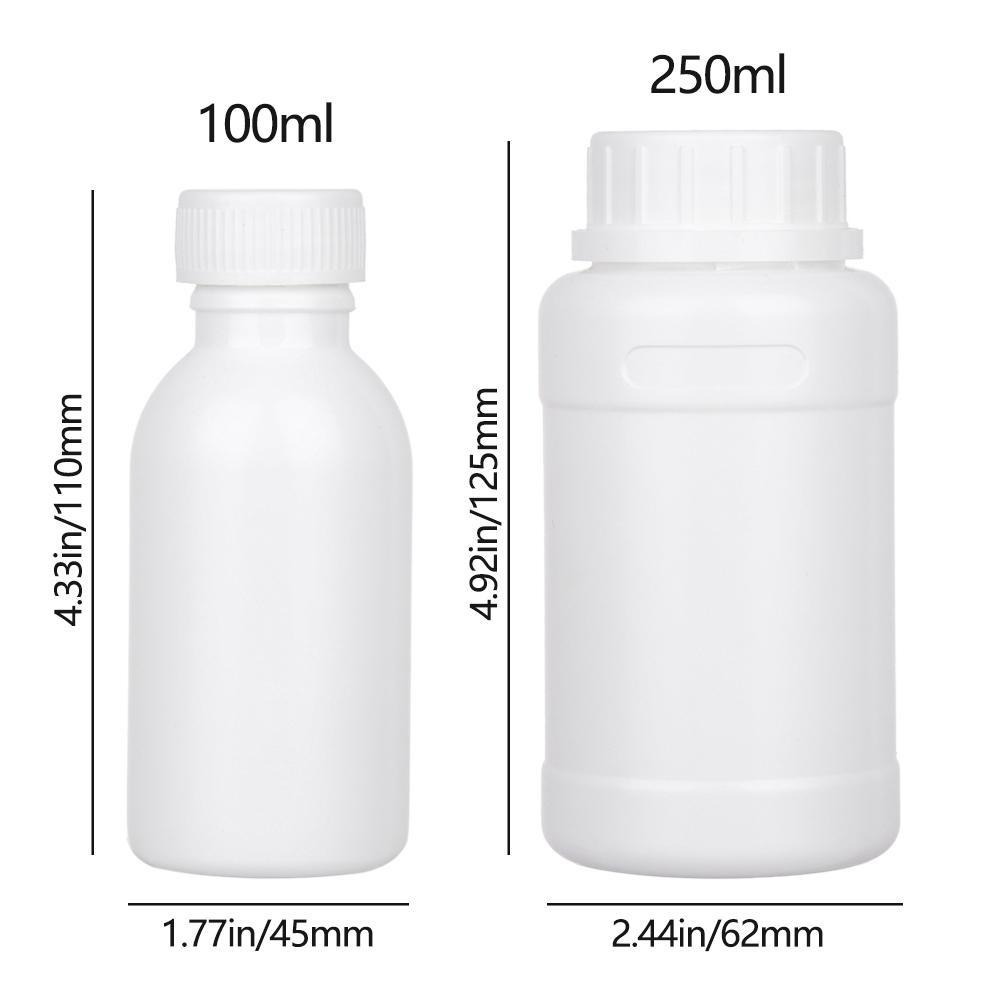 1 Stück 5/10/15/30/60/100/250ml Plastik PET Klar Leere Versiegelungsflasche Flüssigkeitsbehälter Reagenz Verpackung Aufbewahrungsglas Industriezubehör