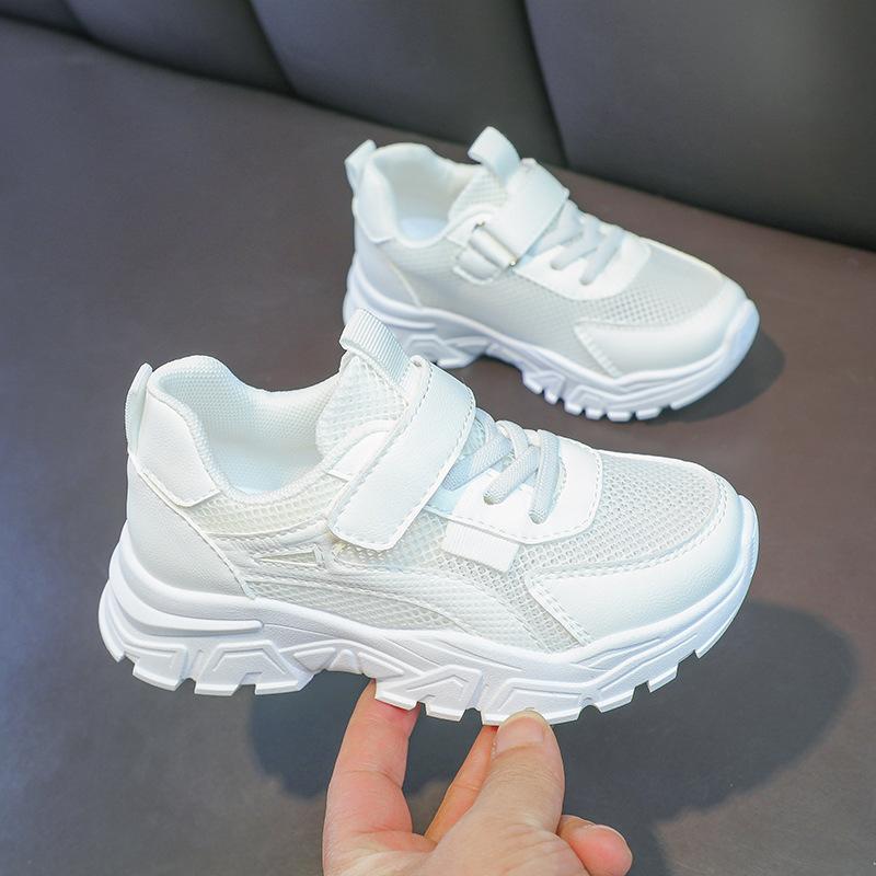 Children's Sports Shoes 2025 Spring and Summer New Girls Versatile Breathable White Dad Shoes Boys Casual Little White Shoes