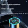120W Dual Flash Car Charger with Digital Voltage Display for Super Fast Mobile Charging