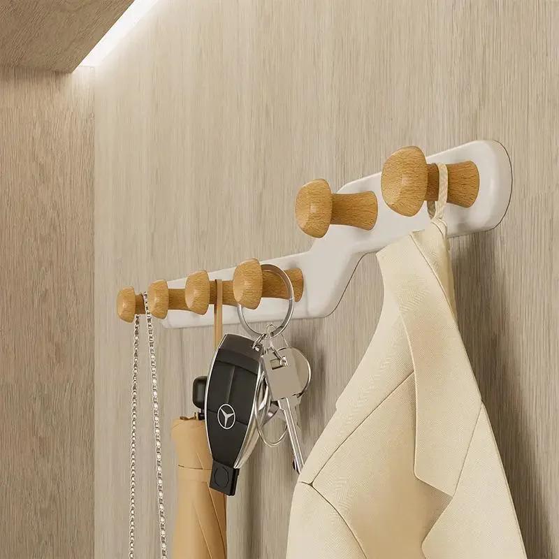 Nordischer hängender Kleiderhaken Einfaches Lagerregal Eingangsbereich Wand Garderobenhaken Schrank Schlafzimmer Schrank Küchenhalter Organizer