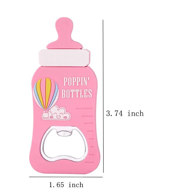 Creative Baby Bottle-Shaped Magnet Bottle Opener for Baby Shower Favors and Gifts