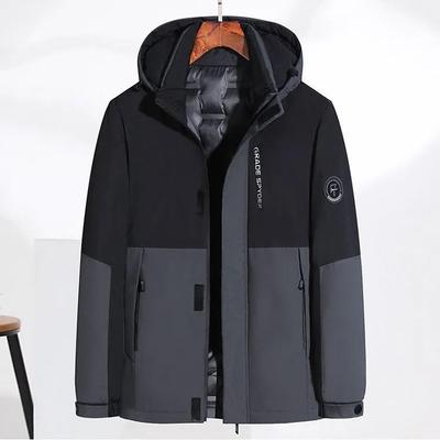 Herren Winter Freizeit Warme Jacke Mittelalterlicher Papa Übergröße Freizeitjacke