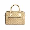 Coach Rowan 25 Classic Monogram Zip Closure Coated Canvas And Leather Boston Bag Women handbags Brown CH486-IMOT4