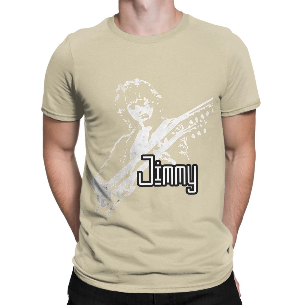 Jimmy Page Art Funny Graphic 100 Cotton TShirt Jimmy Page Tees Tops For Unisex