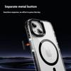 For iPhone 15 Clear Phone Case with Lens Kickstand Cover Compatible with MagSafe