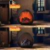 LED Flame Lantern Fireplace Simulation Lamp USB Rechargeable Battery Powered Tabletop Light for Bedroom Courtyard Decor