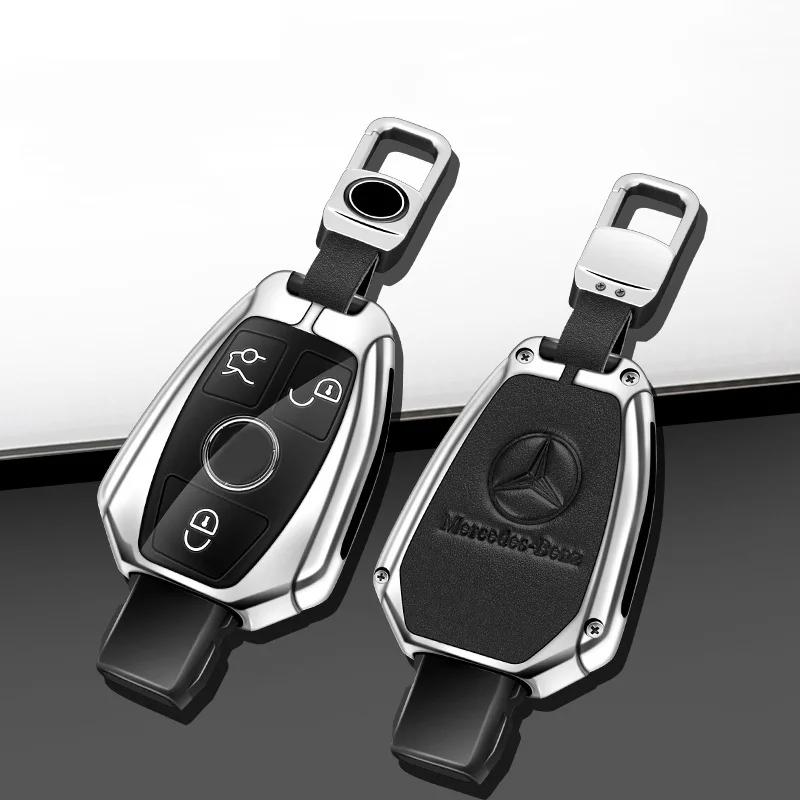 FHP3   2025 New Zinc alloy Car Remote Key Case Cover Shell For Mercedes Benz A B C S Class AMG GLA CLA GLC W176 W221 W204 W205 Auto Acc