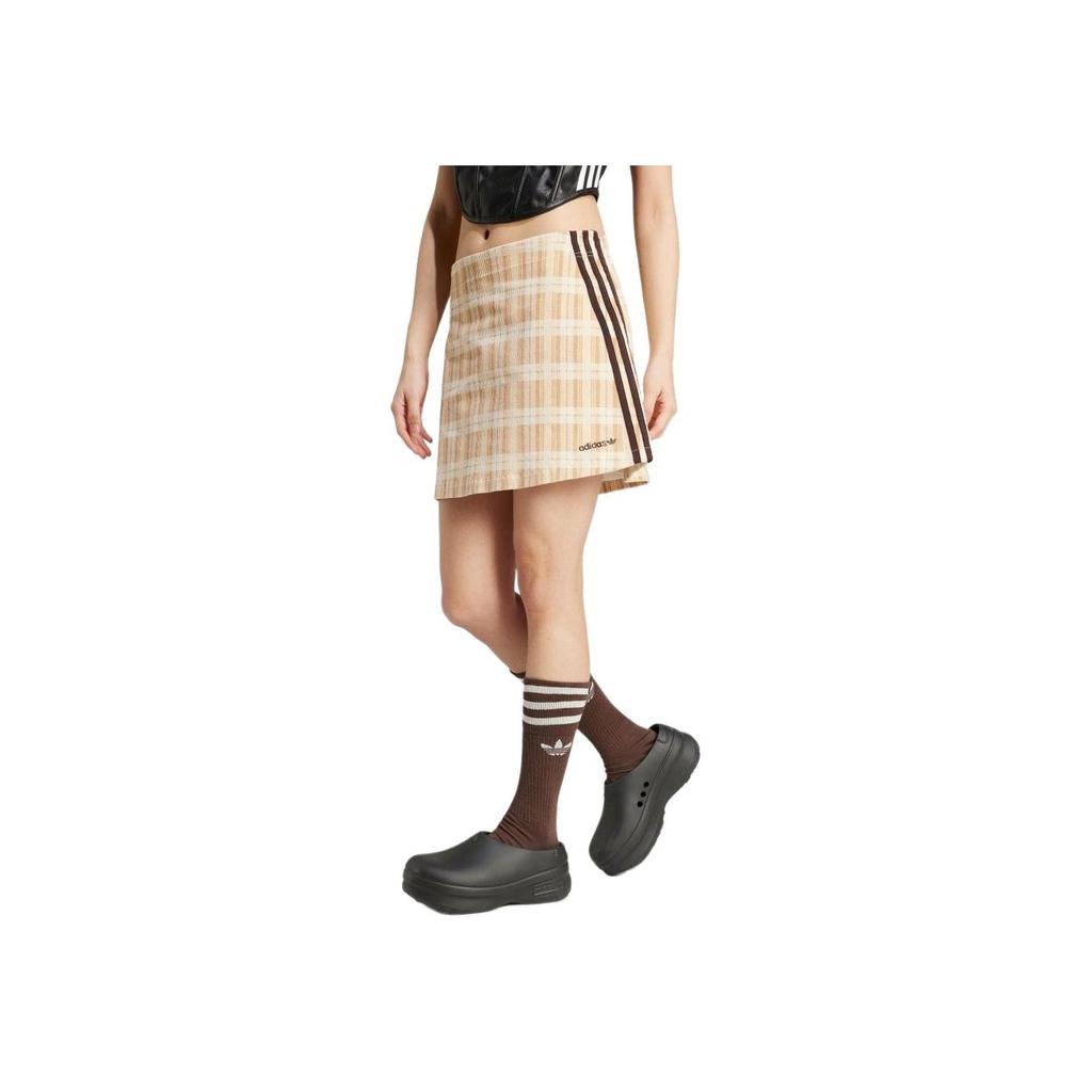 Adidas Originals Comfortable Soft Versatile Casual Skirt Women Skirts Phantom-Beige IX7414