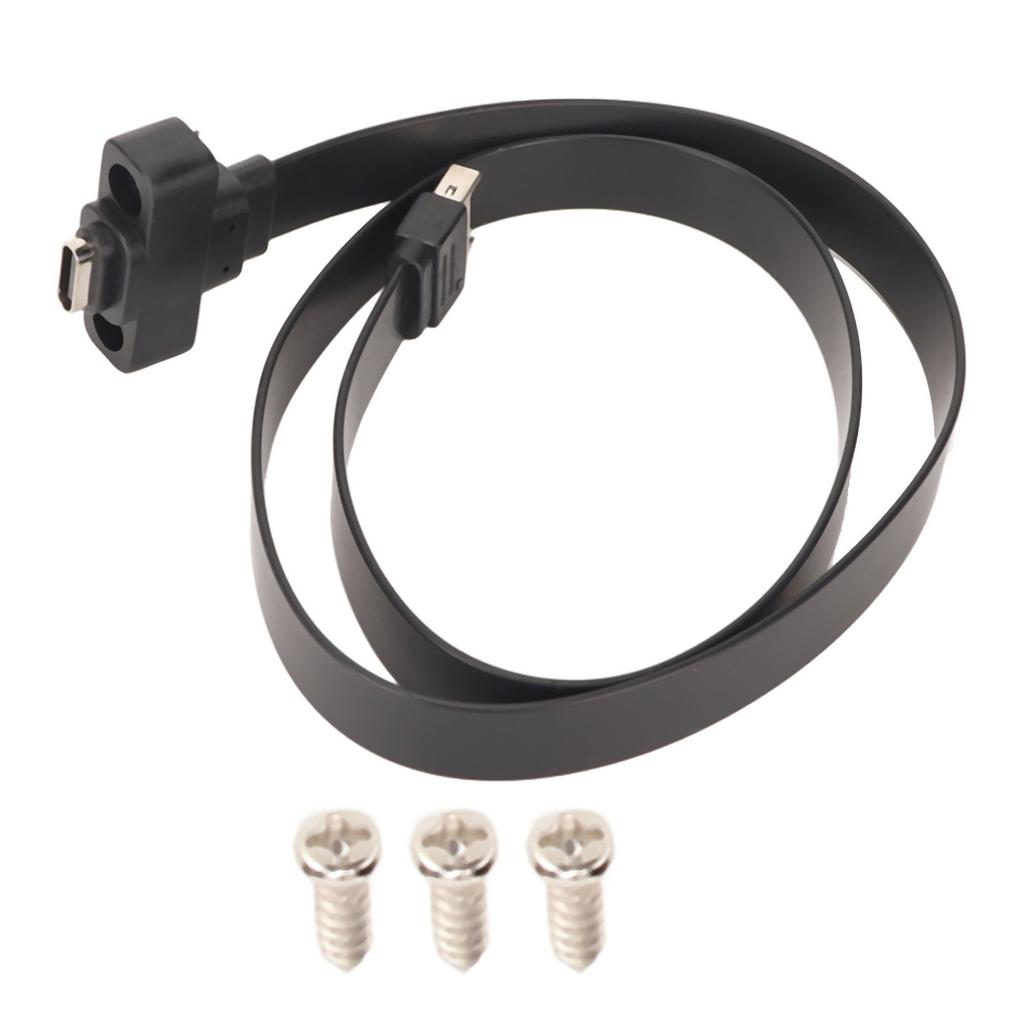 USB 3.1 Type C Front Panel Header Extension Cable with Nut Design 10Gbps Flexible 1.64ft Length