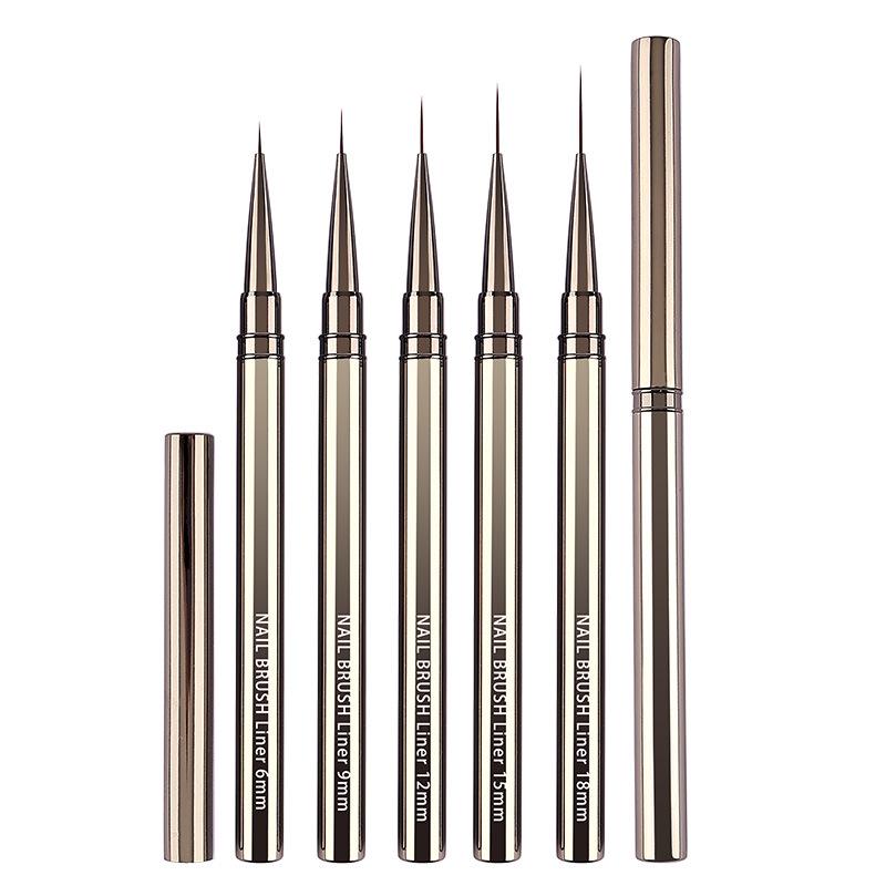 5-Piece Extra Fine Japanese Nail Art Pen Set for Detailing and Face Painting