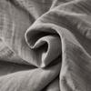 Duvet Cover 200x200 Cm In Granite Cotton Gauze