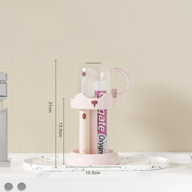 Creative Adjustable Toothbrush Cup Holder, Household Simple Washing Cup Set, Student Dormitory Supplies Mouthwash Cup