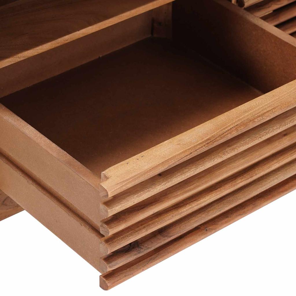 Handcrafted Coffee Table Teak Brown 85 X 45.5 X 40 Cm