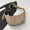 Mehrzweck Nylon Umhängetasche für Damen Crossbody Geldbörse Ideal für Schule Reisen und lässige Sportoutfits Weiß