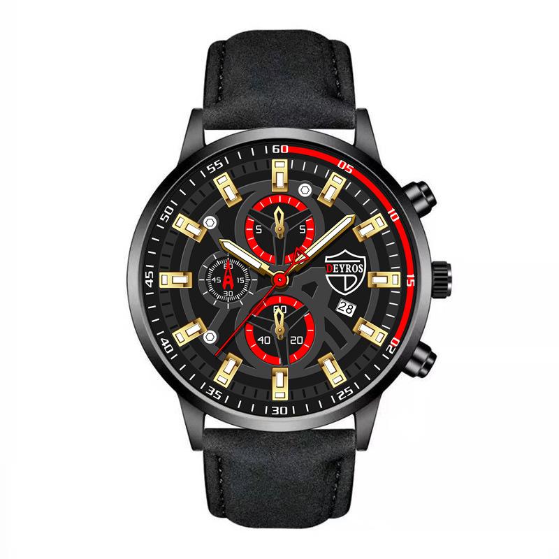 Belt Men S Watch Fashion Casual Niche Calendar Luminous Trend Cool Quartz Watch