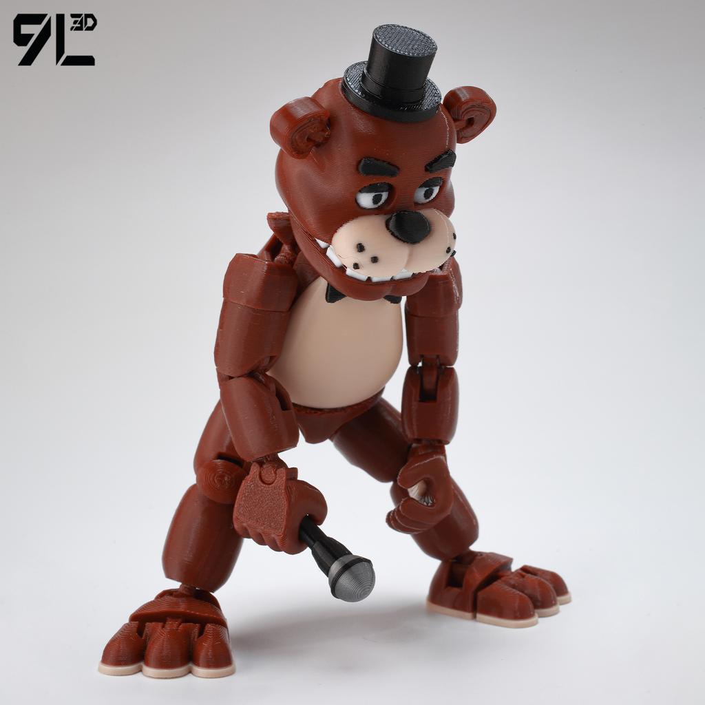 9L3D Printed Freddy Titan13 FNAFs Bear's Midnight Harem Five Nights Joint Movable Detachable Game Peripheral Hand Offi Boy