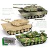 Main Battle Tank Germany Leopard 2 American M1A2 Abrams Chinese Type 99B Diecasts & Toy Vehicles Sounds & Light 1:48 Alloy Military Model